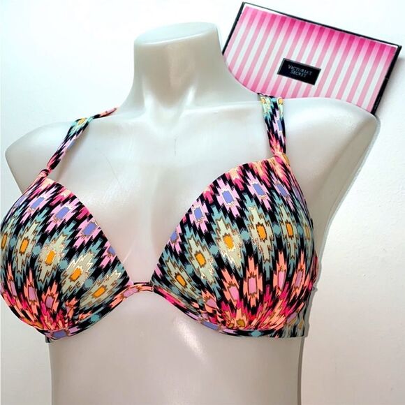 🔥VICTORIA SECRET SWIMSUIT 2pc 32C push-up  //Small New #1 - Picture 2 of 9